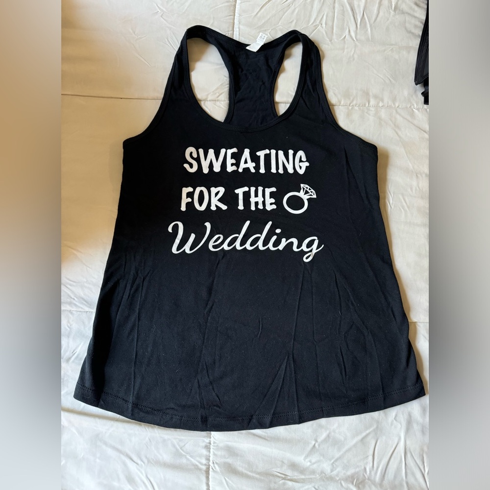Women’s “Sweating for the Wedding” tank top